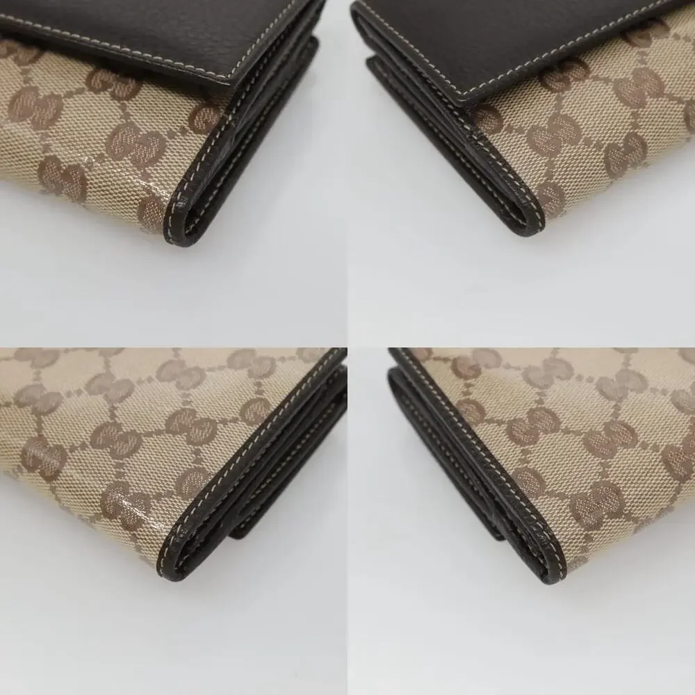 Gucci GG Crystal Long Wallet Beige